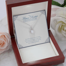 Load image into Gallery viewer, Use Your Voice eternal hope necklace premium led mahogany wood box
