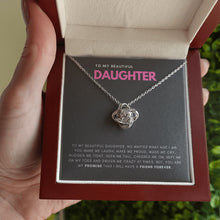 Load image into Gallery viewer, Friend Forever love knot necklace luxury led box hand holding
