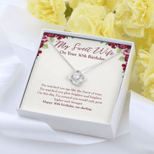 Load image into Gallery viewer, Like The Finest Of Wine love knot pendant yellow flower
