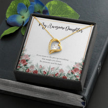 Load image into Gallery viewer, If You Want To Fly forever love gold necklace front
