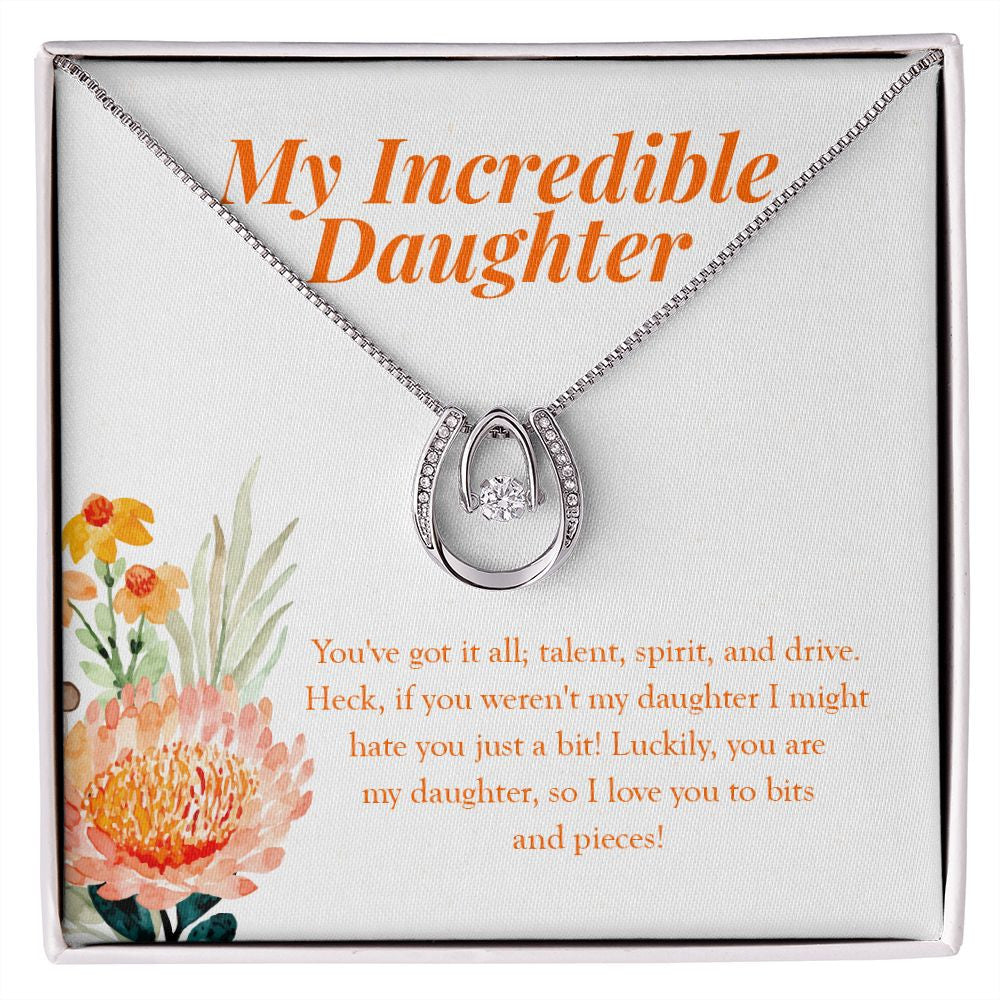 You've Got It All horseshoe necklace front