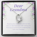 Your Everlasting Love forever love silver necklace front