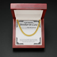 Load image into Gallery viewer, Love And Laughter Stays With You cuban link chain gold mahogany box led
