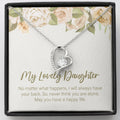 Always Have Your Back forever love silver necklace front