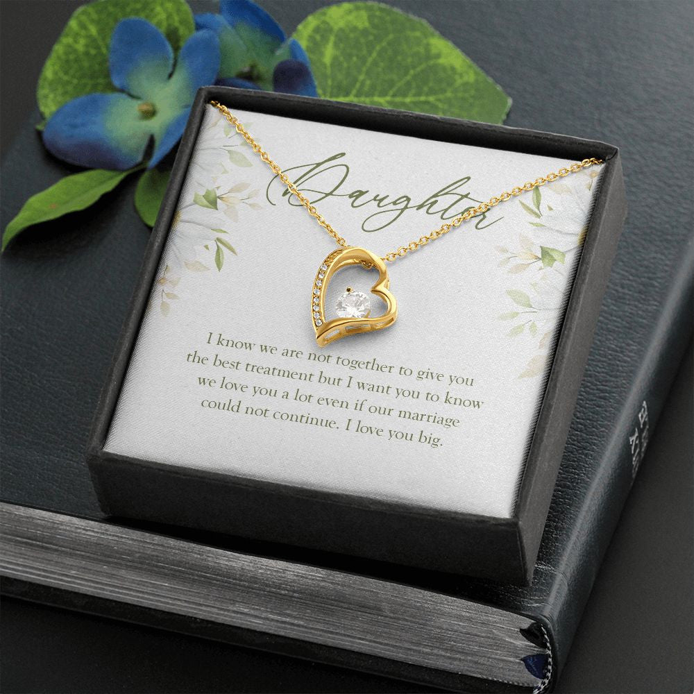 Love You A Lot forever love gold necklace front