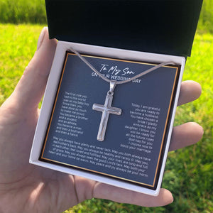 Bless Your Marriage stainless steel cross standard box on hand