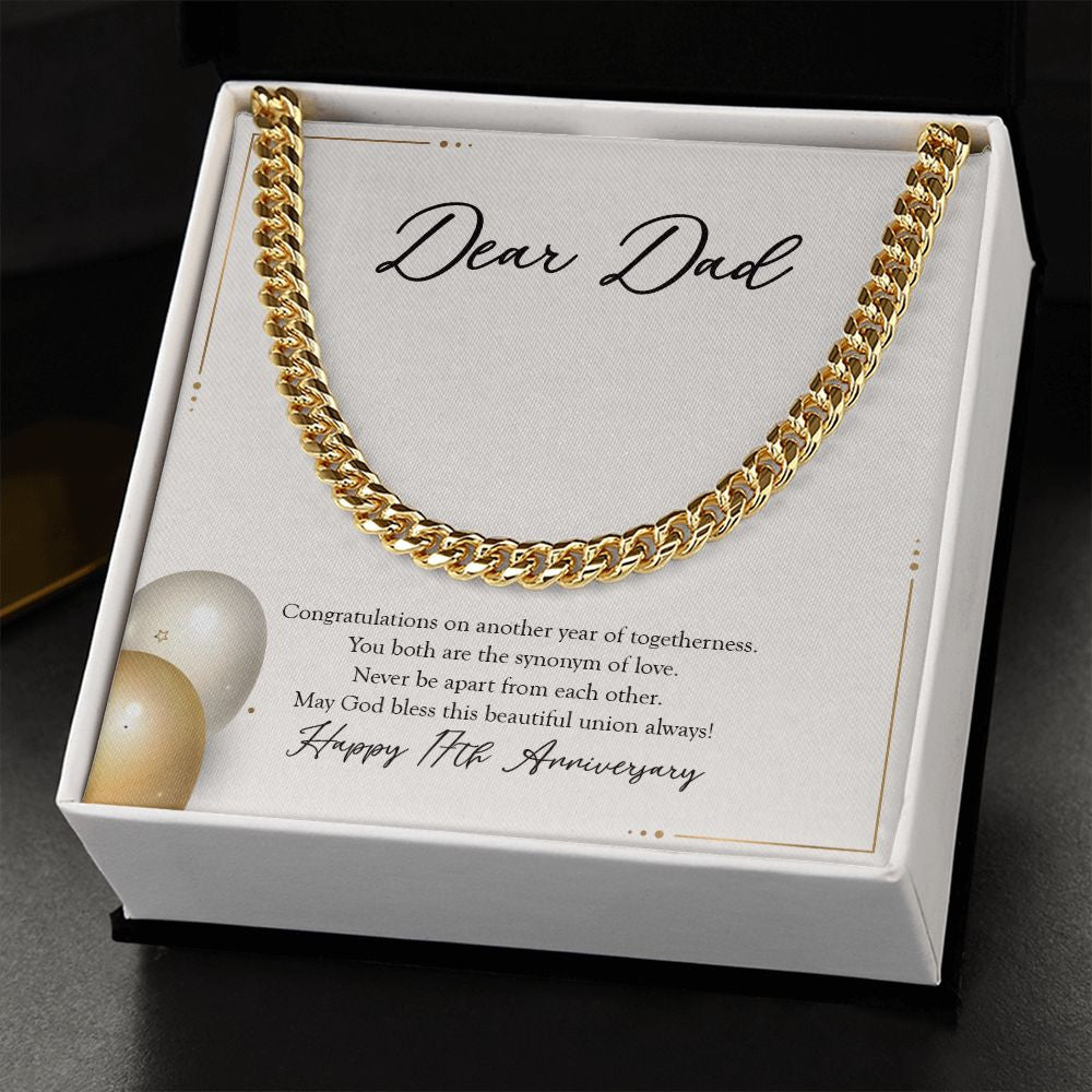 Synonym Of Love cuban link chain gold standard box