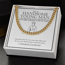 Load image into Gallery viewer, Enjoy The Journey cuban link chain gold standard box
