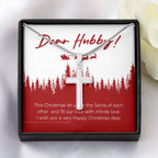 Santa Of Each Other stainless steel cross yellow flower