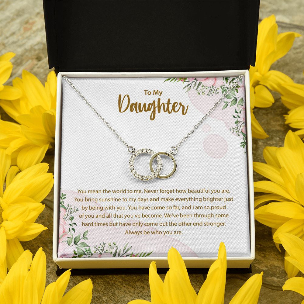 Sunshine to my days double circle pendant yellow flower