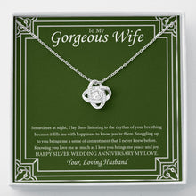 Load image into Gallery viewer, Sense Of Contentment love knot necklace front

