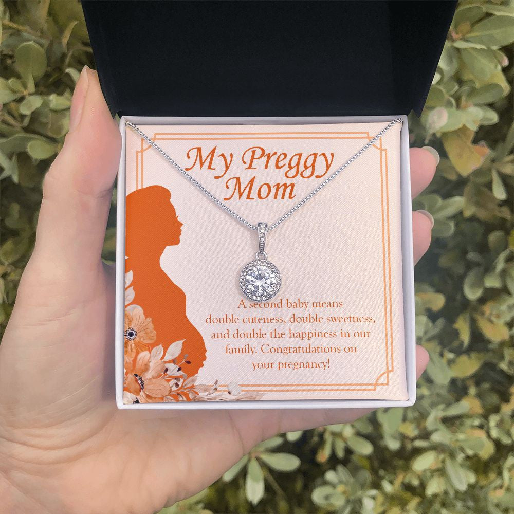 A Double Cuteness eternal hope necklace in hand