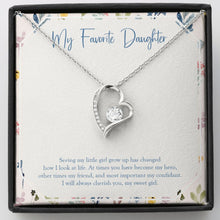 Load image into Gallery viewer, My Confidant forever love silver necklace front
