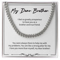 My Strong Pillar cuban link chain silver front