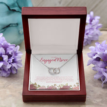 Load image into Gallery viewer, Made In Heaven double circle pendant luxury led box purple flowers
