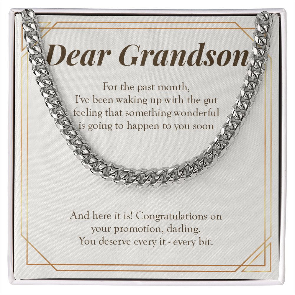 You Deserve Every Bit Of It cuban link chain silver front