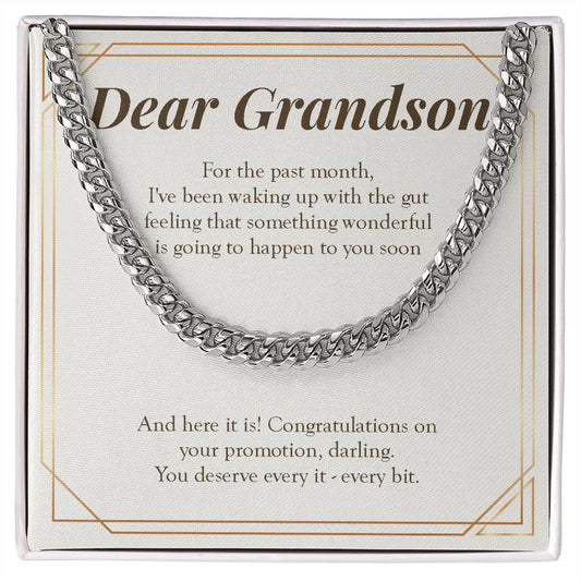 You Deserve Every Bit Of It cuban link chain silver front