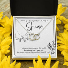 Load image into Gallery viewer, I Want You And Us double circle pendant yellow flower
