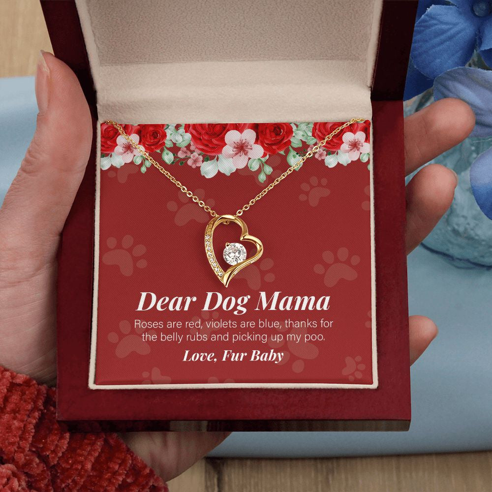 Thanks For The Belly Rubs forever love gold pendant led luxury box in hand