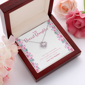 Born Before I Met Her love knot pendant luxury led box red flowers