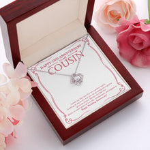 Load image into Gallery viewer, Growing Old love knot pendant luxury led box red flowers
