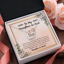 Load image into Gallery viewer, You Will Still Be The One interlocking heart pendant pink flower
