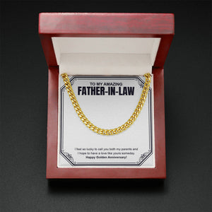 To Have Love Like Yours cuban link chain gold mahogany box led