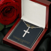 Load image into Gallery viewer, Your Inner Child stainless steel cross luxury led box rose
