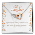 Privilege Of Being An Extra-Mom interlocking heart necklace front