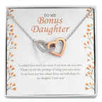 Privilege Of Being An Extra-Mom interlocking heart necklace front