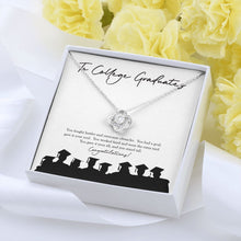 Load image into Gallery viewer, You Stand Tall love knot pendant yellow flower
