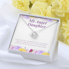 Load image into Gallery viewer, Light Up The Lives love knot pendant yellow flower
