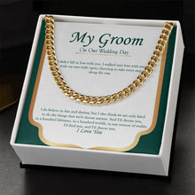 Load image into Gallery viewer, Walked Into Love cuban link chain gold standard box
