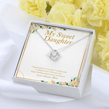 Load image into Gallery viewer, Wonderful Year Of Falling love knot pendant yellow flower

