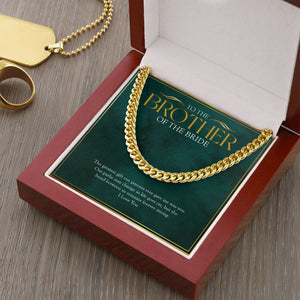 Our Paths May Change cuban link chain gold luxury led box