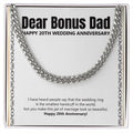 Smallest Handcuff In The World cuban link chain silver front
