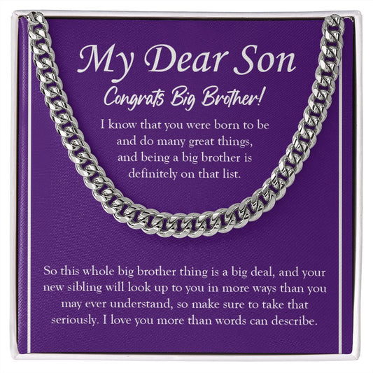 Definitely On That List cuban link chain silver front
