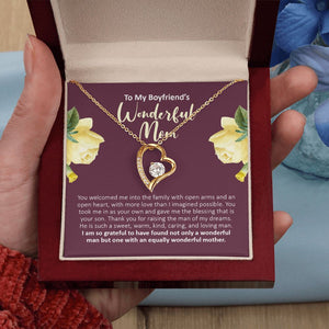 Equally Wonderful forever love gold pendant led luxury box in hand