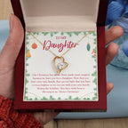 Your Special Light forever love gold pendant led luxury box in hand