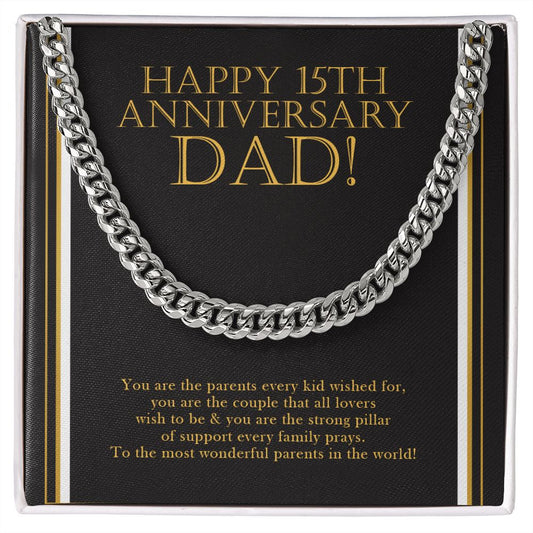 Strong Pillar Of Support cuban link chain silver front
