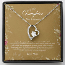 Load image into Gallery viewer, God Given Gifts forever love silver necklace front
