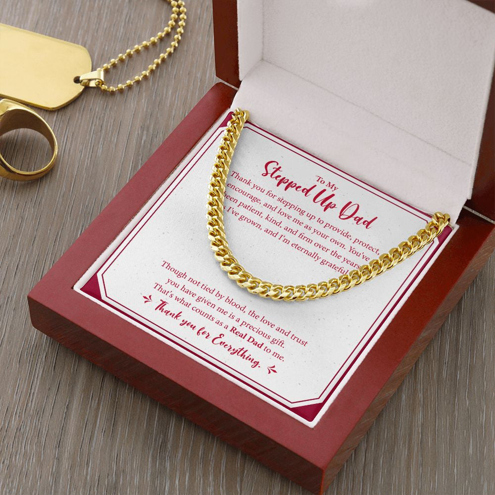 Count as Real cuban link chain gold luxury led box