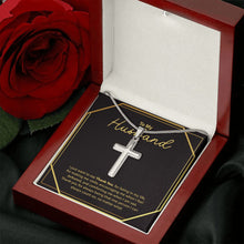 Load image into Gallery viewer, I can always count on stainless steel cross luxury led box rose
