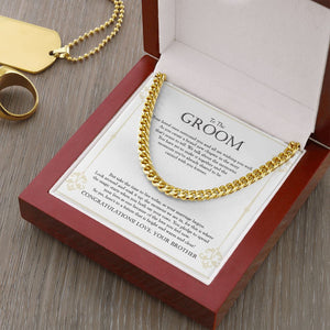 The Magic Starts cuban link chain gold luxury led box
