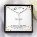 World's Sweetest Couple stainless steel cross yellow flower