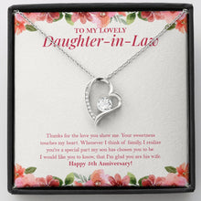 Load image into Gallery viewer, My Son Has Chosen forever love silver necklace front
