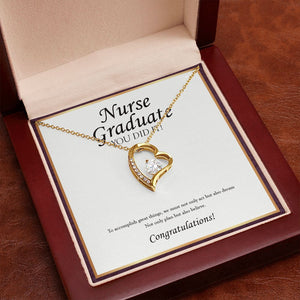 We Must Not Only Act forever love gold pendant premium led mahogany wood box