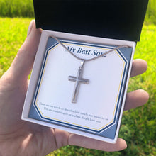Load image into Gallery viewer, We Deeply Love You stainless steel cross standard box on hand

