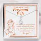 A Beautiful Pregnant alluring beauty necklace front