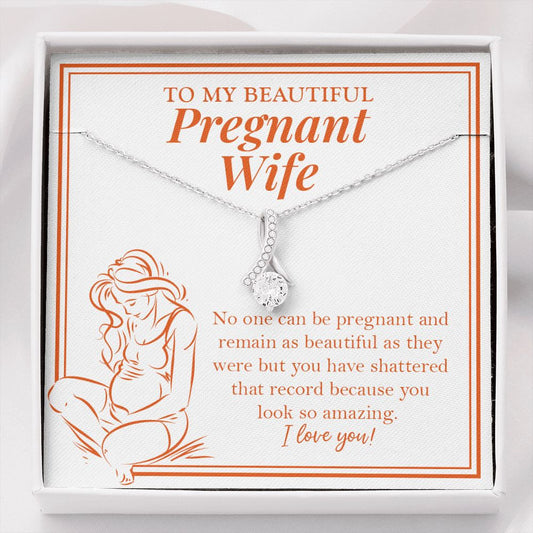A Beautiful Pregnant alluring beauty necklace front